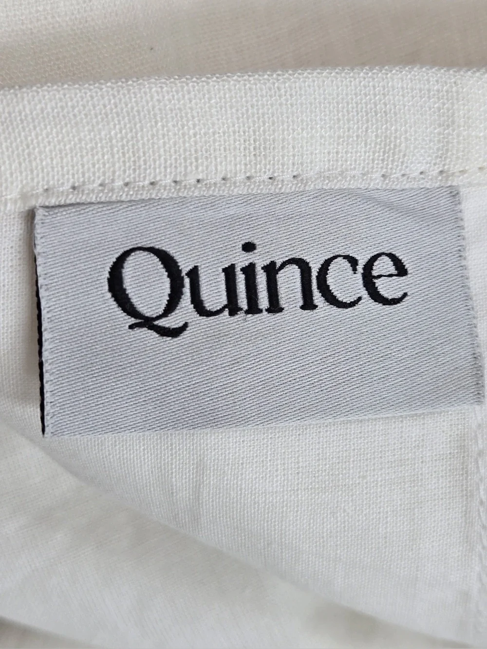 NWT QUINCE Set Of 2 48x96 European Linen Curtains White 0423